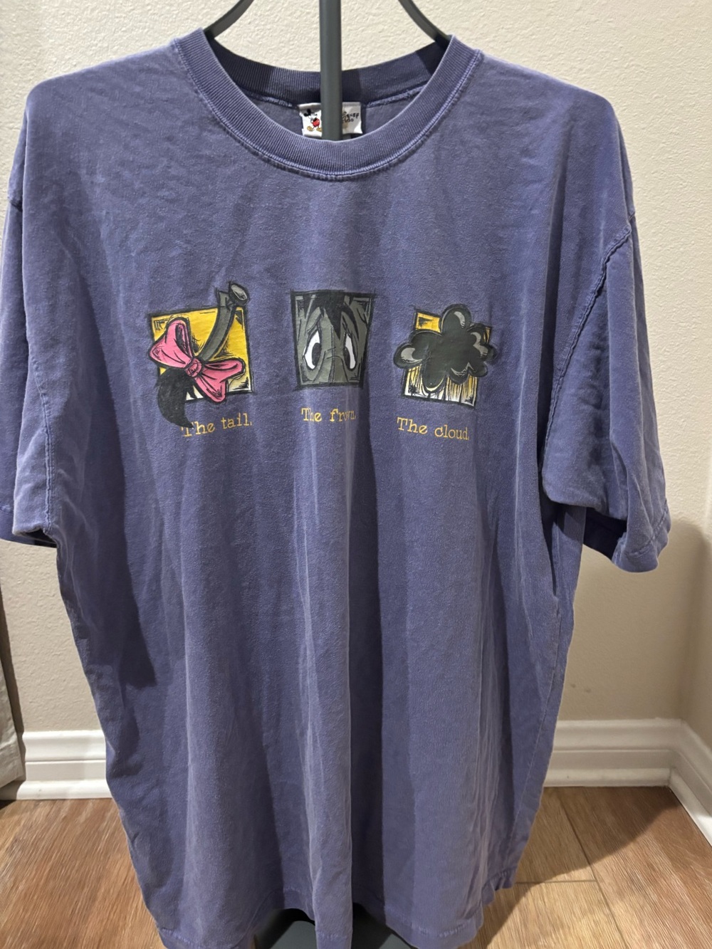 Vintage Disney Eeyore tee, size Large, made in Russia, with a soft faded purple